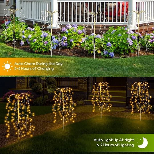 🌈 LIMITED-TIME 50% OFF! ✨ Solar Garden Lights Outdoor Decor – 100 LEDs, IP55 Waterproof, Easy Install 🌙
