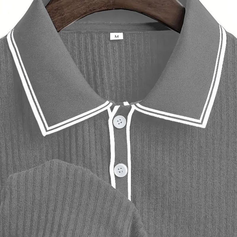👕 50% RABATT! 🌞 Lässiges Sommer-Polohemd mit Kurzen Ärmeln – Atmungsaktive Baumwolle, Moderne Passform &amp; Ideal Für Freizeit &amp; Arbeit 💼