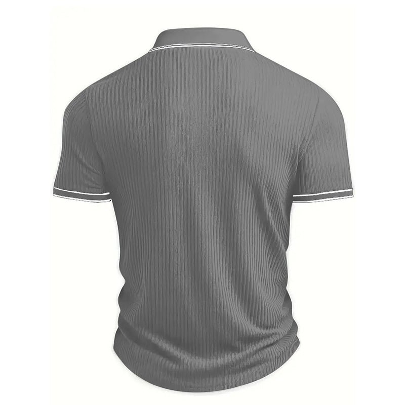 👕 50% RABATT! 🌞 Lässiges Sommer-Polohemd mit Kurzen Ärmeln – Atmungsaktive Baumwolle, Moderne Passform &amp; Ideal Für Freizeit &amp; Arbeit 💼