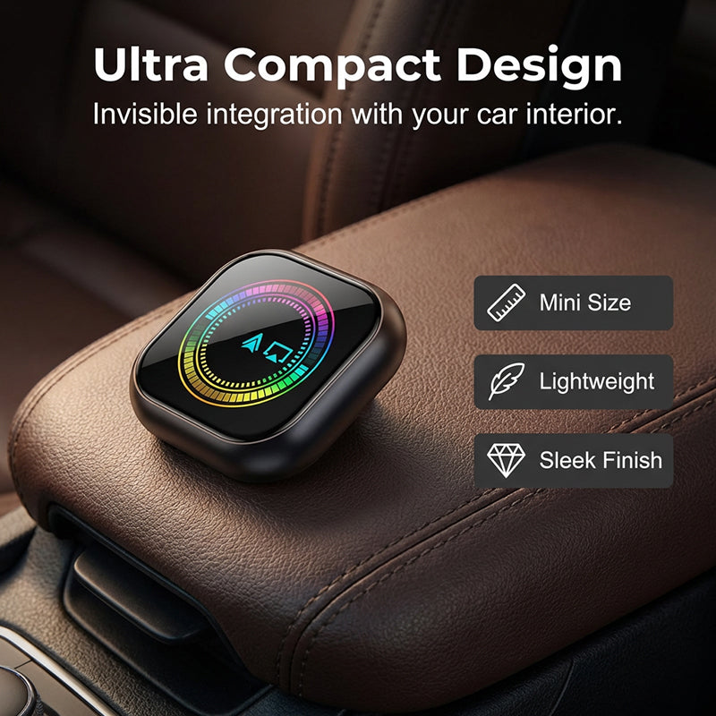🚗 Wireless Car Adapter | RGB Light Fast Connect