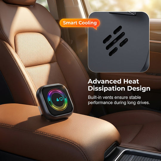 🚗 Wireless Car Adapter | RGB Light Fast Connect