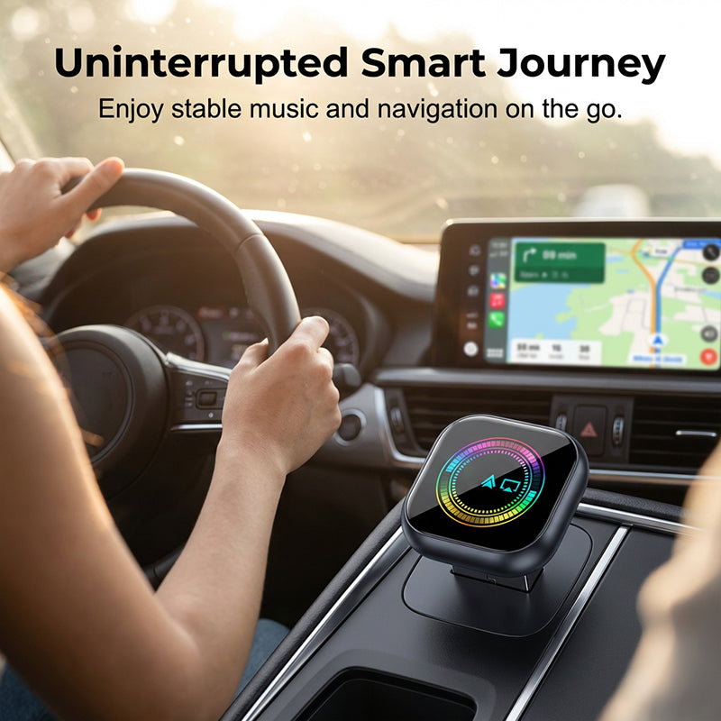 🚗 Wireless Car Adapter | RGB Light Fast Connect
