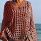 Women’s Casual Solid Color Crochet Knit Top