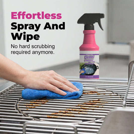 🔥 Fast-Acting Heavy-Duty Grill Degreaser Spray – Cuts Grease in Seconds ✨