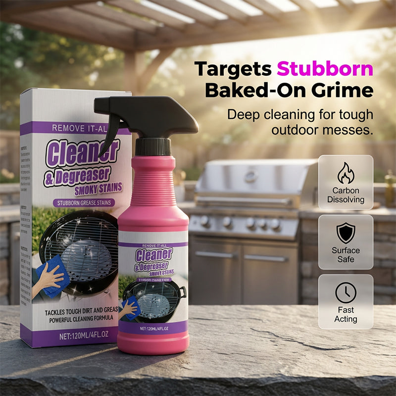 🔥 Fast-Acting Heavy-Duty Grill Degreaser Spray – Cuts Grease in Seconds ✨