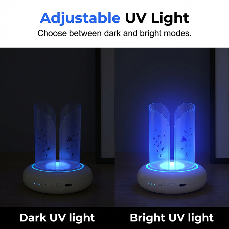 🌙 No Noise, No Chemicals – 360° UV Mosquito &amp; Fly Trap Lamp 🦟✨