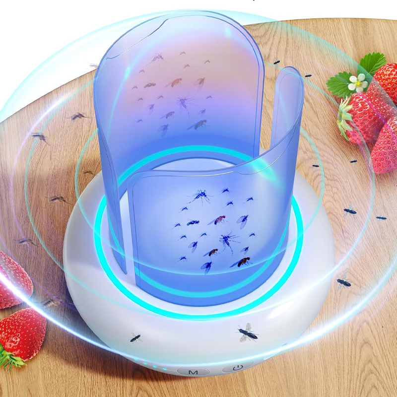 🌙 No Noise, No Chemicals – 360° UV Mosquito &amp; Fly Trap Lamp 🦟✨
