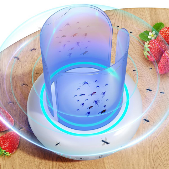 🌙 No Noise, No Chemicals – 360° UV Mosquito &amp; Fly Trap Lamp 🦟✨