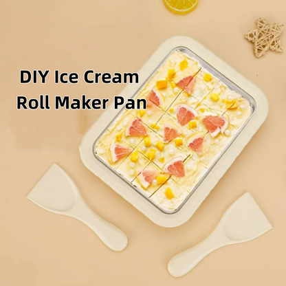 DIY Ice Cream Roll Maker Pan – Create Delicious Rolled Ice Cream at Home 🍦✨