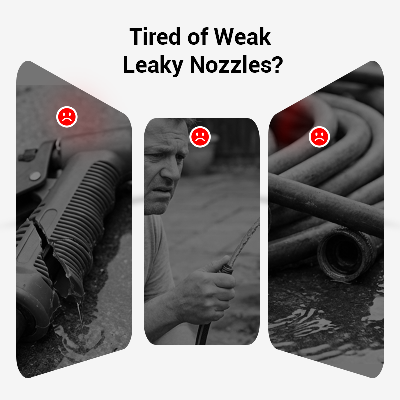 🚿 High-pressure water gun – 3 interchangeable nozzles, durable aluminium alloy &amp; powerful ✨