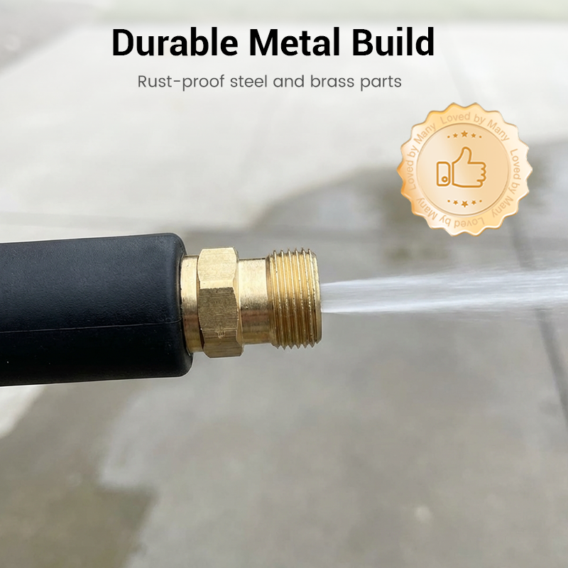 🚿 High-pressure water gun – 3 interchangeable nozzles, durable aluminium alloy &amp; powerful ✨