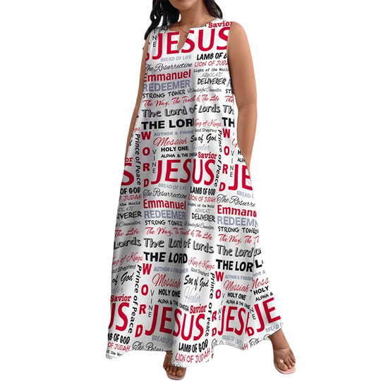 Artistic Print Loose Fit Summer Maxi Dress