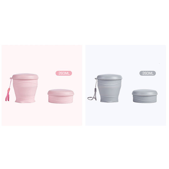 Collapsible Silicone Travel Cup with Lid