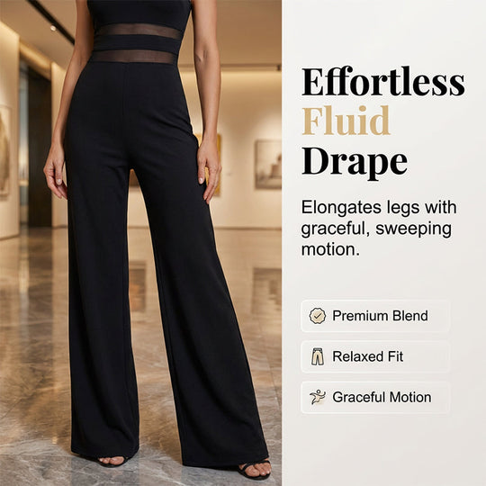 💐55% OFF ! One-Shoulder Mesh Panel Jumpsuit – Sculpted Silhouette &amp; Elegance ✨🦢【Limited Offer】
