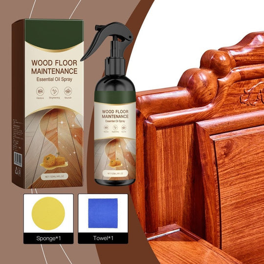 🏆 Buy 2 Get 1 Free🎁Natural Beeswax Wood Floor Maintenance Renewal Spray