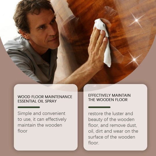 🏆 Buy 2 Get 1 Free🎁Natural Beeswax Wood Floor Maintenance Renewal Spray