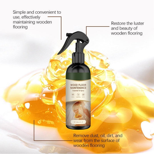 🏆 Buy 2 Get 1 Free🎁Natural Beeswax Wood Floor Maintenance Renewal Spray
