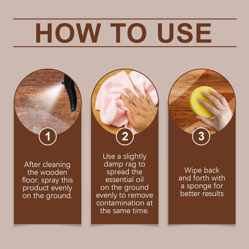 🏆 Buy 2 Get 1 Free🎁Natural Beeswax Wood Floor Maintenance Renewal Spray