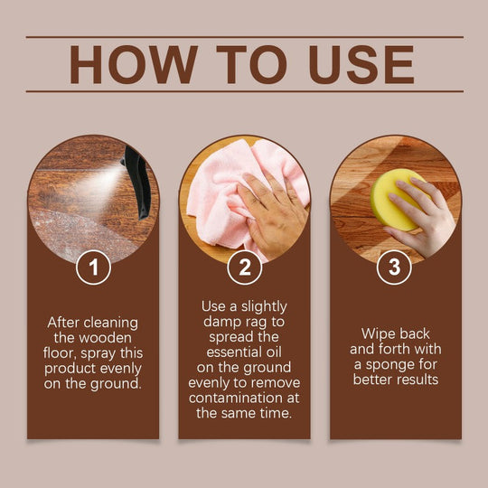 🏆 Buy 2 Get 1 Free🎁Natural Beeswax Wood Floor Maintenance Renewal Spray