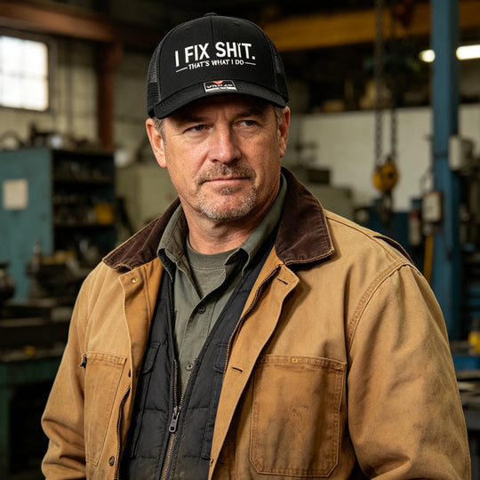 🧢 LIMITED-TIME 50% OFF! ✨ "I Fix Shit" Embroidered Trucker Hat – Breathable Mesh, Sun Protection, Bold &amp; Humorous Gift 🛠️