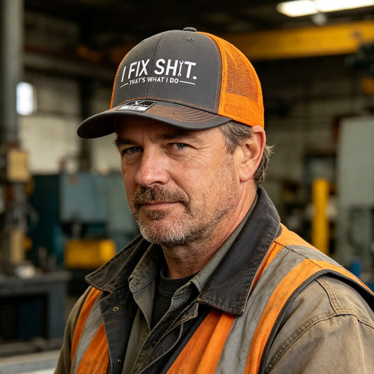 🧢 LIMITED-TIME 50% OFF! ✨ "I Fix Shit" Embroidered Trucker Hat – Breathable Mesh, Sun Protection, Bold &amp; Humorous Gift 🛠️