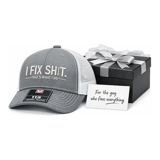 🧢 LIMITED-TIME 50% OFF! ✨ "I Fix Shit" Embroidered Trucker Hat – Breathable Mesh, Sun Protection, Bold &amp; Humorous Gift 🛠️
