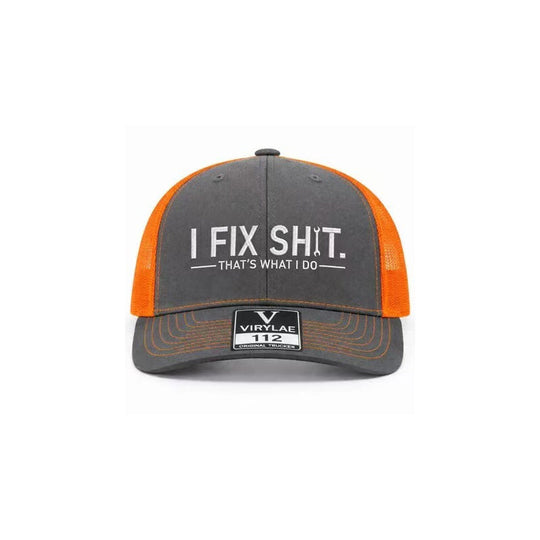 🧢 LIMITED-TIME 50% OFF! ✨ "I Fix Shit" Embroidered Trucker Hat – Breathable Mesh, Sun Protection, Bold &amp; Humorous Gift 🛠️