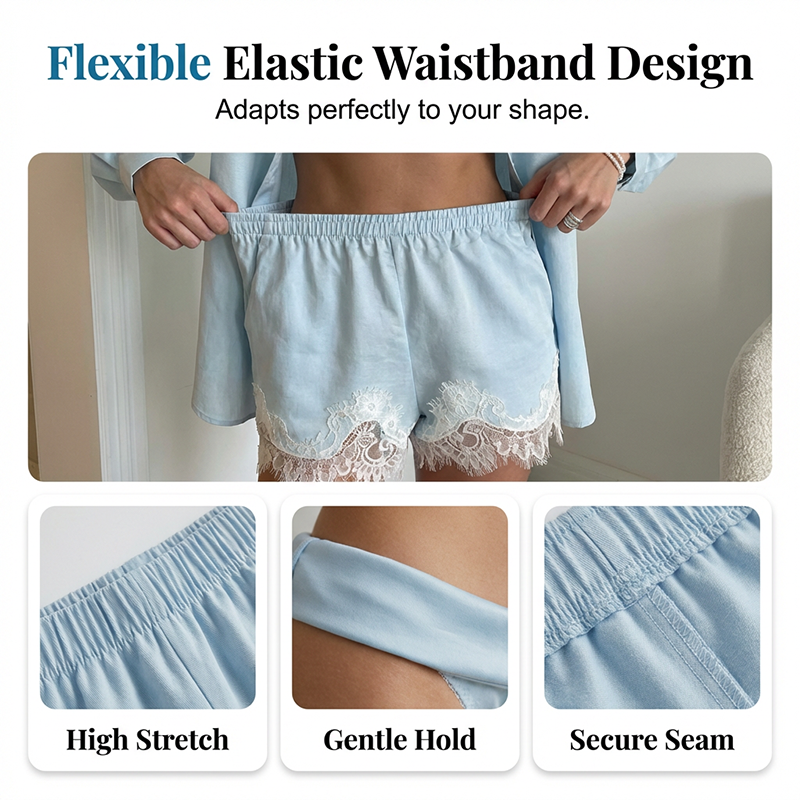 Women’s Trend Matching Shirt &amp; Shorts 2-Piece Set ✨ Buy More Save More Premium Skin-Friendly Fabric