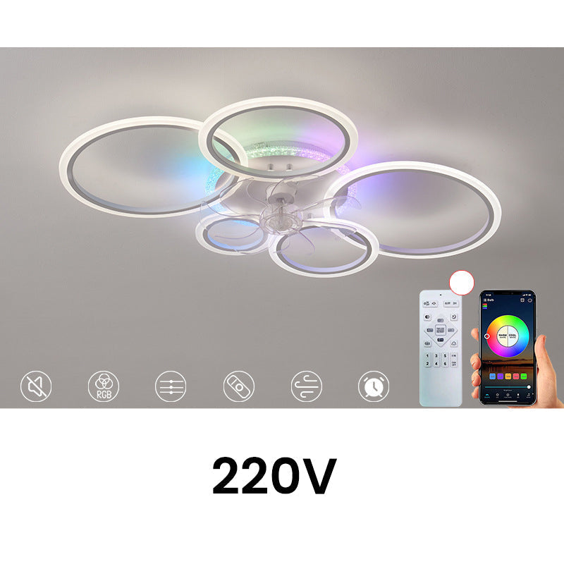 RGB-Deckenventilator mit Beleuchtung und Fernbedienung