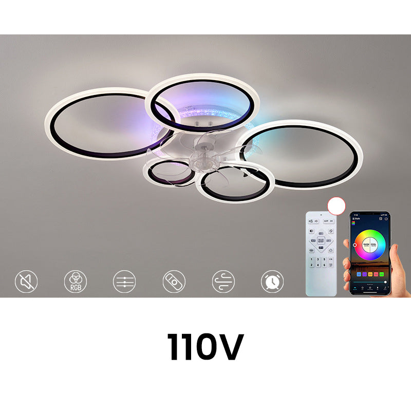 RGB-Deckenventilator mit Beleuchtung und Fernbedienung