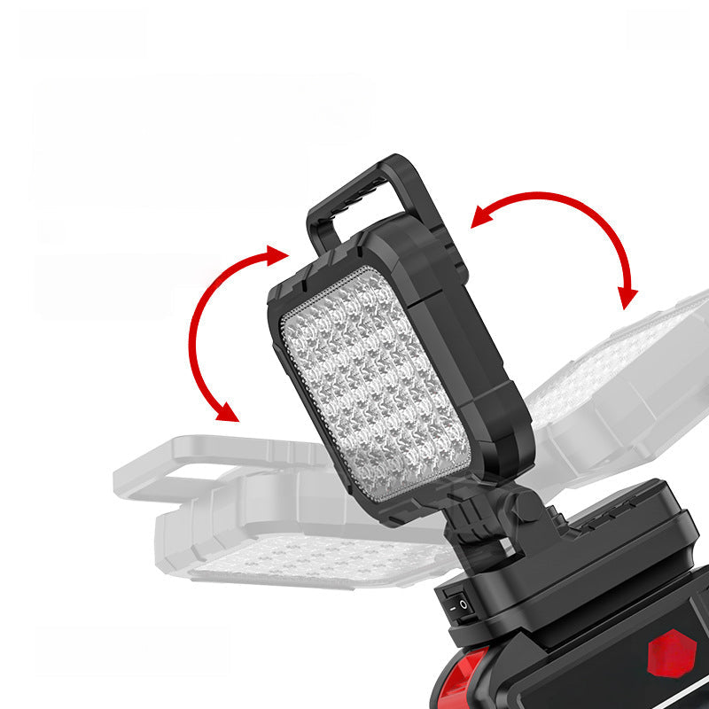 🌞Frühlingserwachen: 50% Rabatt!💡180° drehbare LED-Arbeitsleuchte – Mit Dual-USB-Powerbank-Funktion – Robust &amp; kabellos – Universelle Akku-Kompatibilität – Für Garage, Bau &amp; Camping