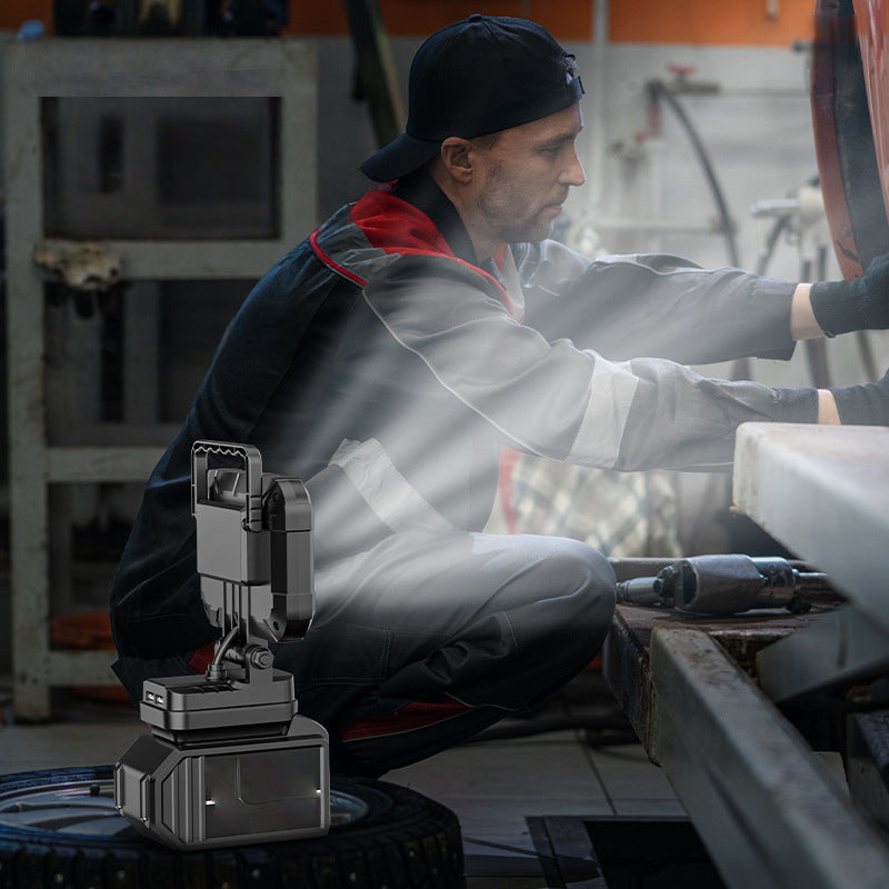 🌞Frühlingserwachen: 50% Rabatt!💡180° drehbare LED-Arbeitsleuchte – Mit Dual-USB-Powerbank-Funktion – Robust &amp; kabellos – Universelle Akku-Kompatibilität – Für Garage, Bau &amp; Camping