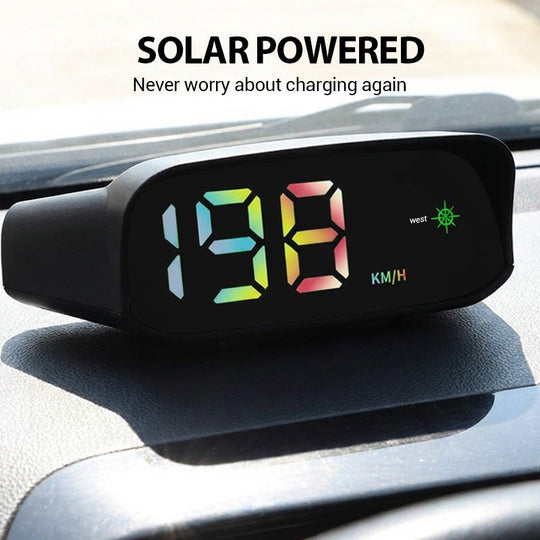 Solarbetriebener Auto-HUD-Tachometer