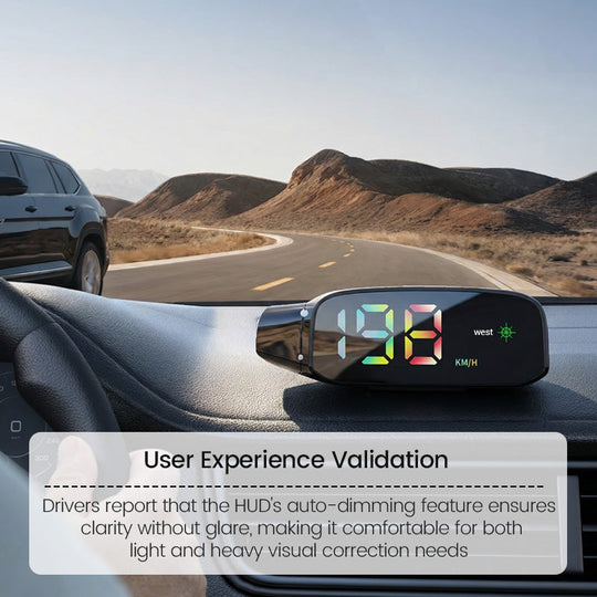 Solarbetriebener Auto-HUD-Tachometer