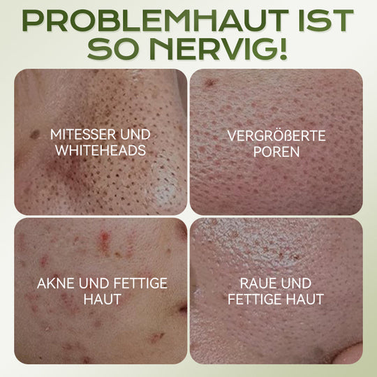 Tiefenreinigende Tonmaske für das Gesicht