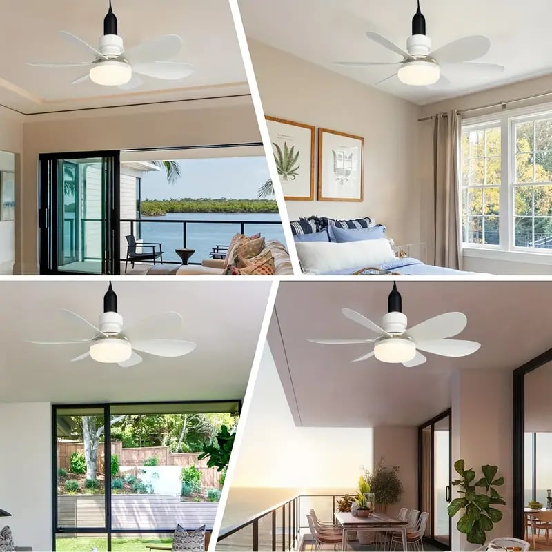 🏆LAST DAY SALE 50% OFF🔥SmartBreez 40W LED Ceiling Fan Light – 20.5 Ultra-Quiet with Remote 🎯 | E27 + FREE B22 Adapter 🔌 | For Bedroom 😴, Kitchen 👩‍🍳 &amp; Garage 🛠️ – UK Ready!