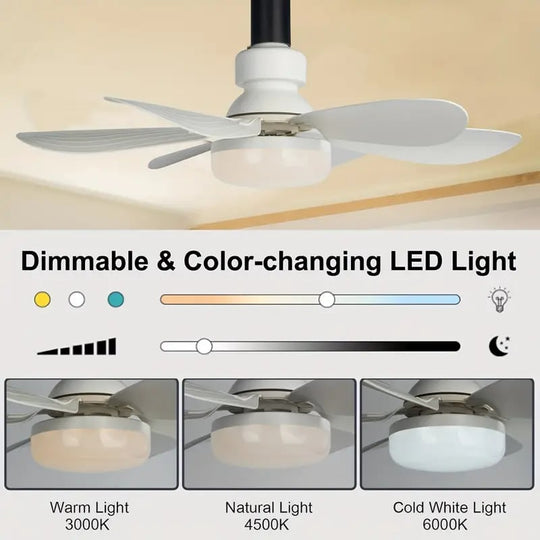 🏆LAST DAY SALE 50% OFF🔥SmartBreez 40W LED Ceiling Fan Light – 20.5 Ultra-Quiet with Remote 🎯 | E27 + FREE B22 Adapter 🔌 | For Bedroom 😴, Kitchen 👩‍🍳 &amp; Garage 🛠️ – UK Ready!
