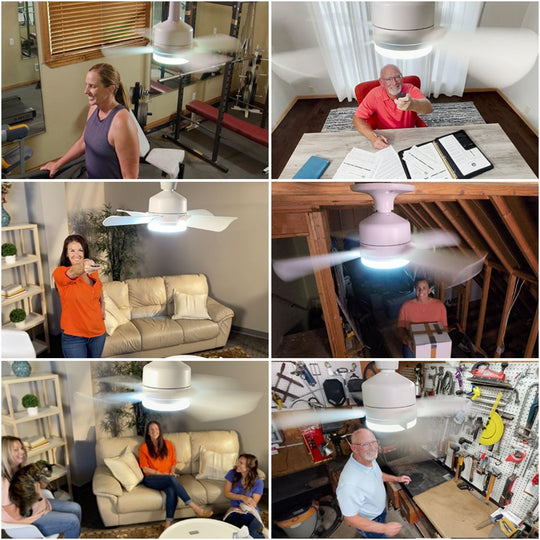 🏆LAST DAY SALE 50% OFF🔥SmartBreez 40W LED Ceiling Fan Light – 20.5 Ultra-Quiet with Remote 🎯 | E27 + FREE B22 Adapter 🔌 | For Bedroom 😴, Kitchen 👩‍🍳 &amp; Garage 🛠️ – UK Ready!