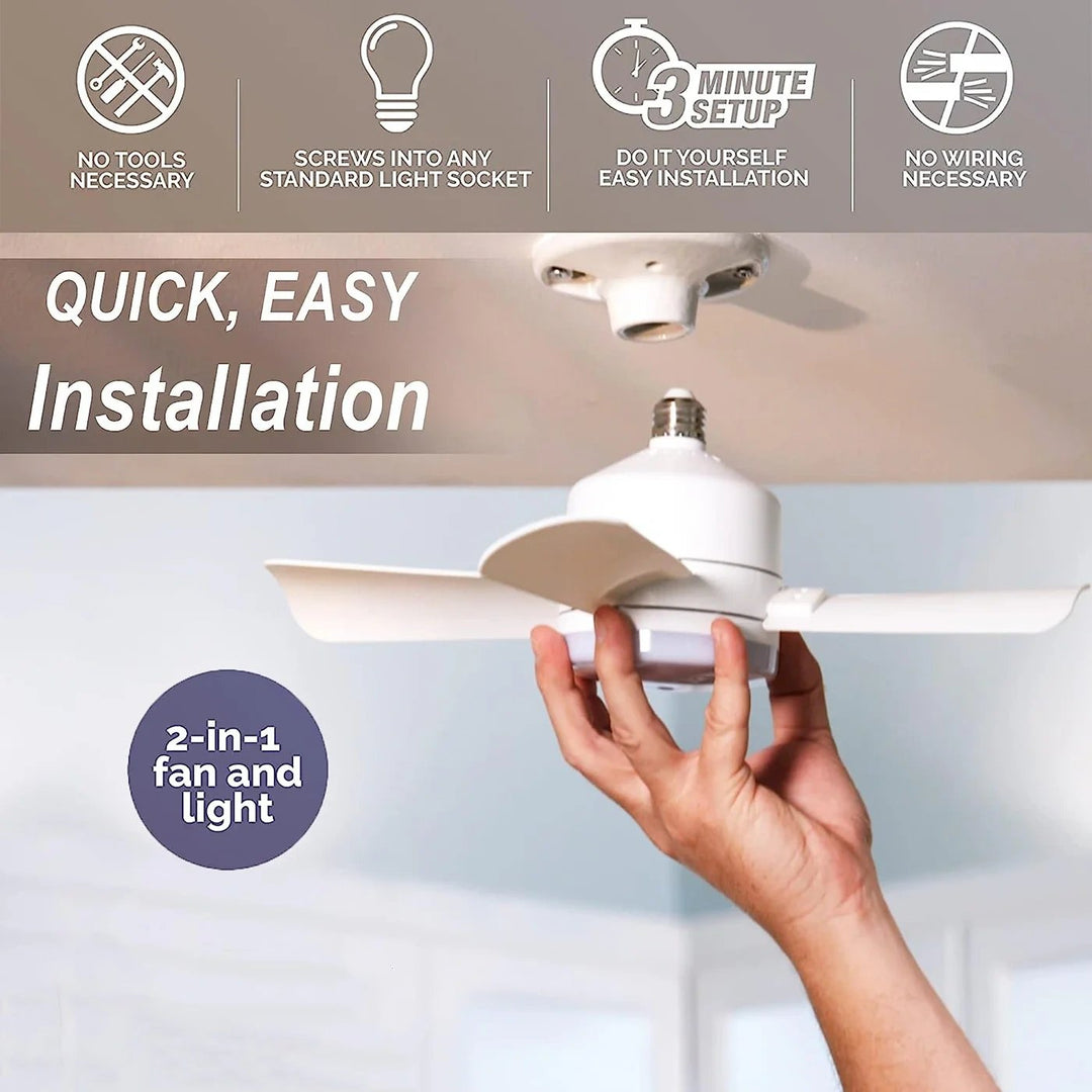 🏆LAST DAY SALE 50% OFF🔥SmartBreez 40W LED Ceiling Fan Light – 20.5 Ultra-Quiet with Remote 🎯 | E27 + FREE B22 Adapter 🔌 | For Bedroom 😴, Kitchen 👩‍🍳 &amp; Garage 🛠️ – UK Ready!