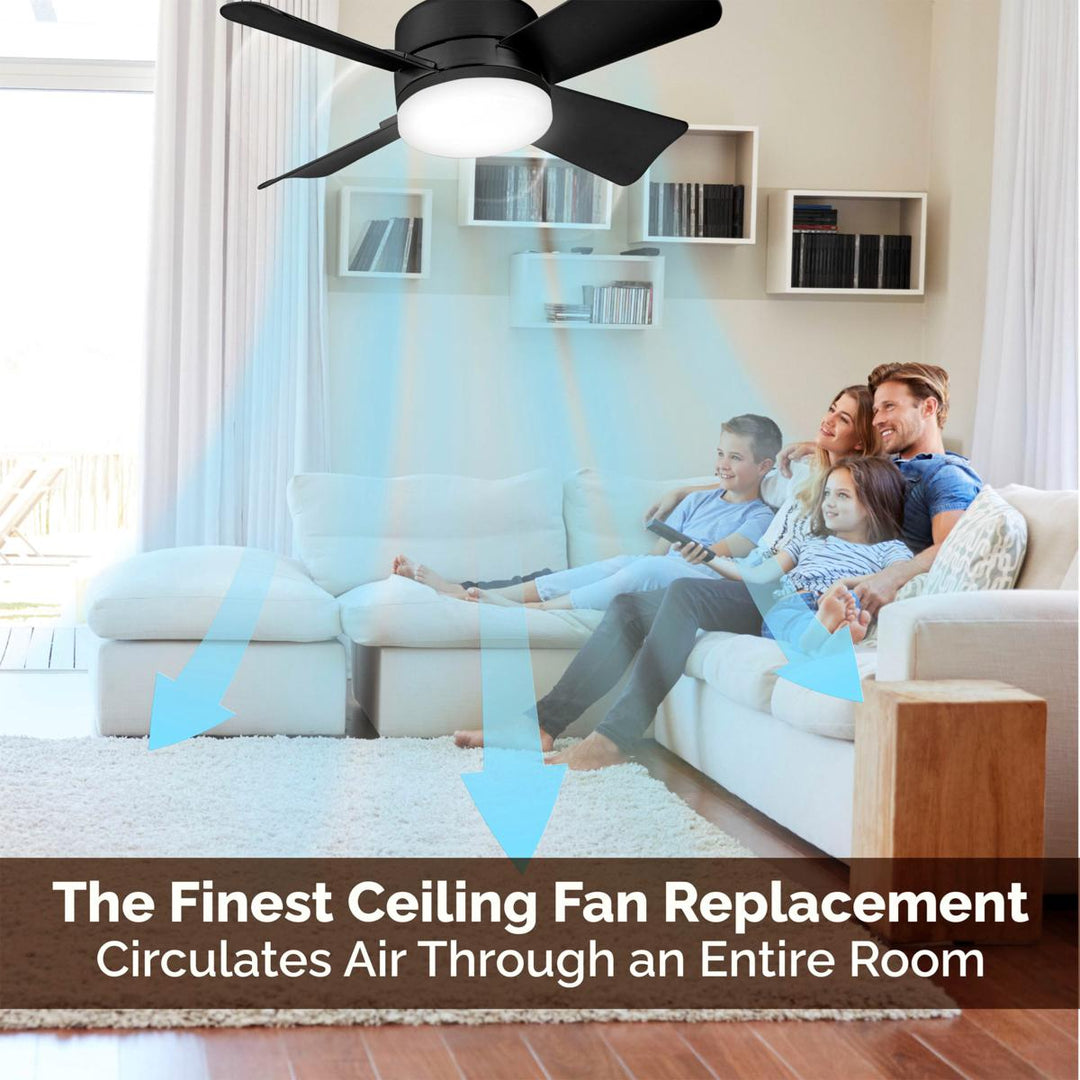 🏆LAST DAY SALE 50% OFF🔥SmartBreez 40W LED Ceiling Fan Light – 20.5 Ultra-Quiet with Remote 🎯 | E27 + FREE B22 Adapter 🔌 | For Bedroom 😴, Kitchen 👩‍🍳 &amp; Garage 🛠️ – UK Ready!