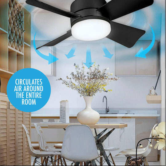 🏆LAST DAY SALE 50% OFF🔥SmartBreez 40W LED Ceiling Fan Light – 20.5 Ultra-Quiet with Remote 🎯 | E27 + FREE B22 Adapter 🔌 | For Bedroom 😴, Kitchen 👩‍🍳 &amp; Garage 🛠️ – UK Ready!