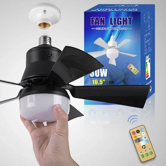 🏆LAST DAY SALE 50% OFF🔥SmartBreez 40W LED Ceiling Fan Light – 20.5 Ultra-Quiet with Remote 🎯 | E27 + FREE B22 Adapter 🔌 | For Bedroom 😴, Kitchen 👩‍🍳 &amp; Garage 🛠️ – UK Ready!