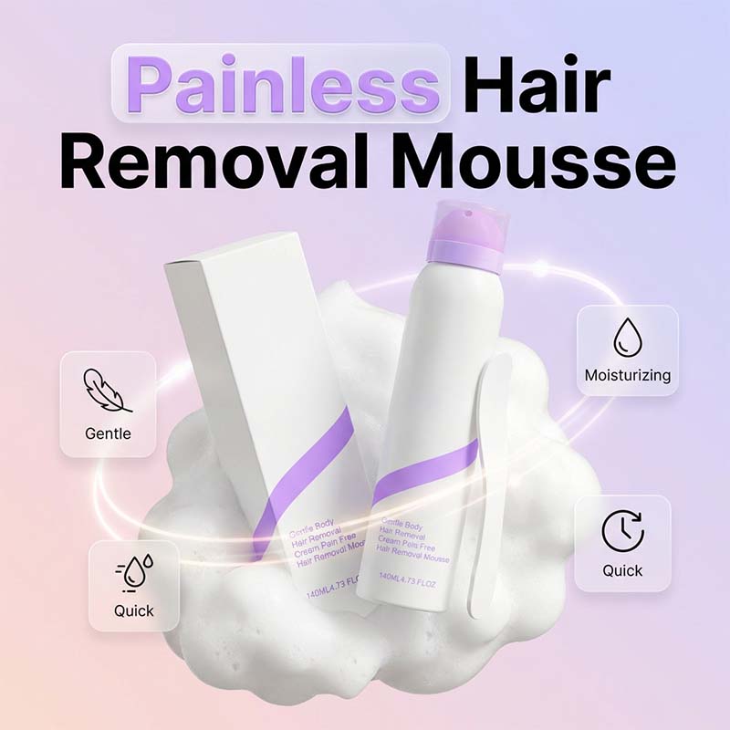 💜2026 Hot Sale 75% OFF Only￡9.99！！✨🧴Gentle Painless Hair Removal Mousse Removes Hair Gently While Moisturizing Skin! 💖