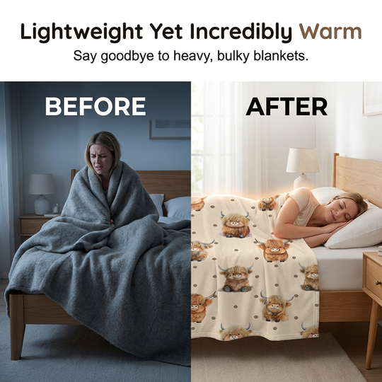 ⏳LAST DAY SALE 50% OFF!⏰Ultra-Soft Printed Flannel Throw Blanket
