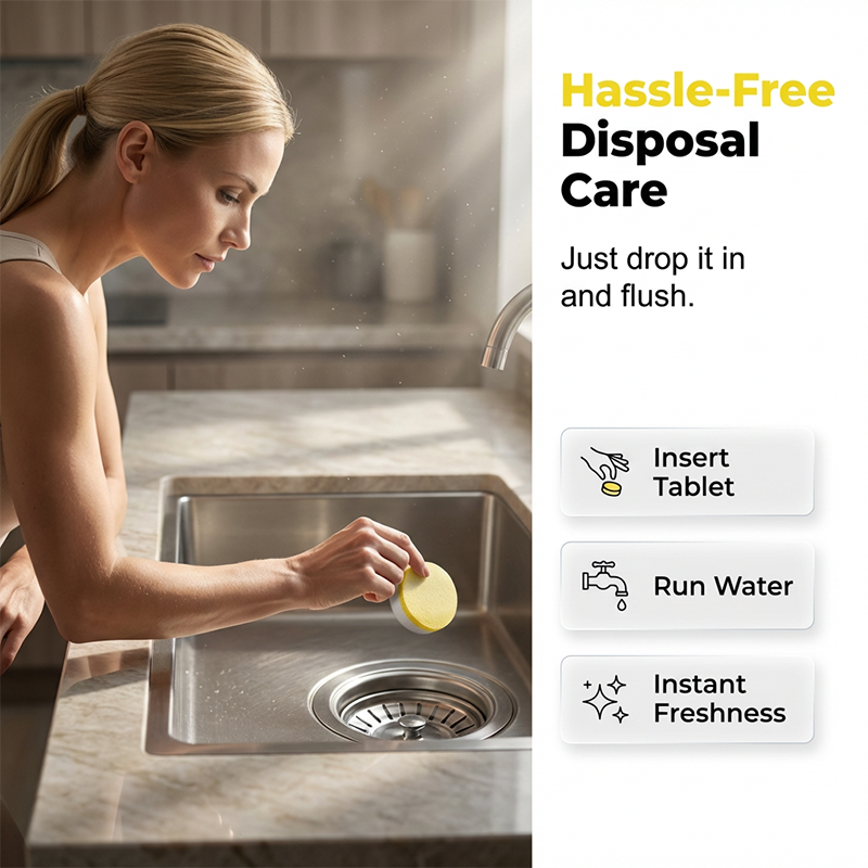 Garbage Disposal Cleaner and Deodorizer Tablets
