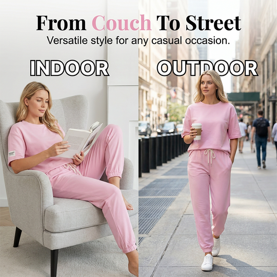 ⏰🔥LIMITED TIME 58% OFF! 💥 Women’s Casual Short Sleeve Top &amp; Pants Set – Comfortable, Stylish &amp; Perfect for Everyday Wear ✨👚