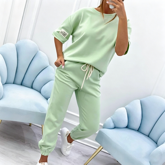 ⏰🔥LIMITED TIME 58% OFF! 💥 Women’s Casual Short Sleeve Top &amp; Pants Set – Comfortable, Stylish &amp; Perfect for Everyday Wear ✨👚