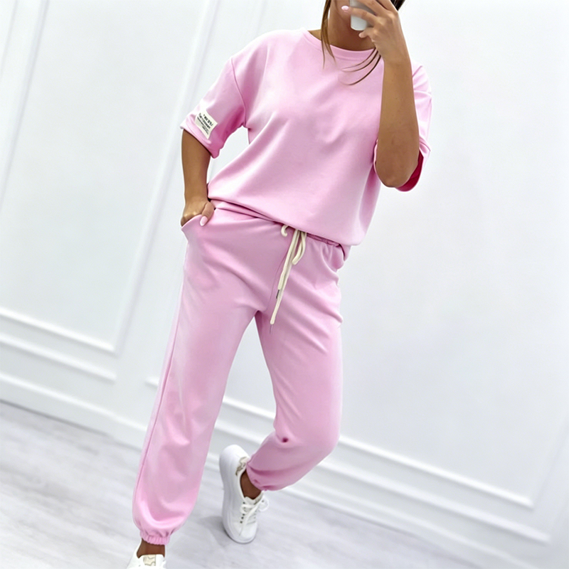 ⏰🔥LIMITED TIME 58% OFF! 💥 Women’s Casual Short Sleeve Top &amp; Pants Set – Comfortable, Stylish &amp; Perfect for Everyday Wear ✨👚