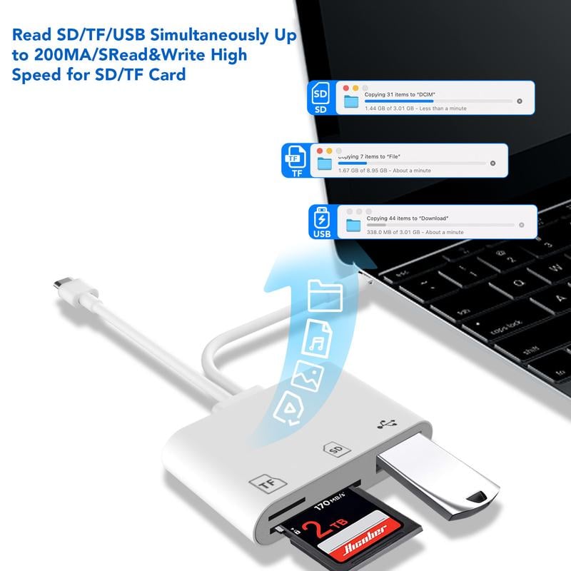 ⏳58 % OFF !!🔥SD/TF/USB Card Reader