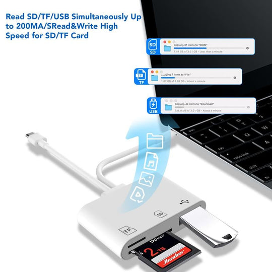 ⏳58 % OFF !!🔥SD/TF/USB Card Reader
